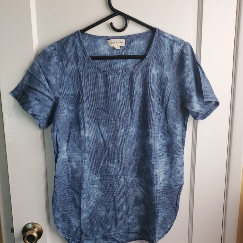 Cloth & Stone Blue Short Sleeve T-Shirt